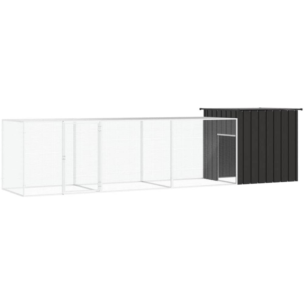 Gabbia Per Polli Antracite 400x91x100 Cm Acciaio Zincato - Foto 1