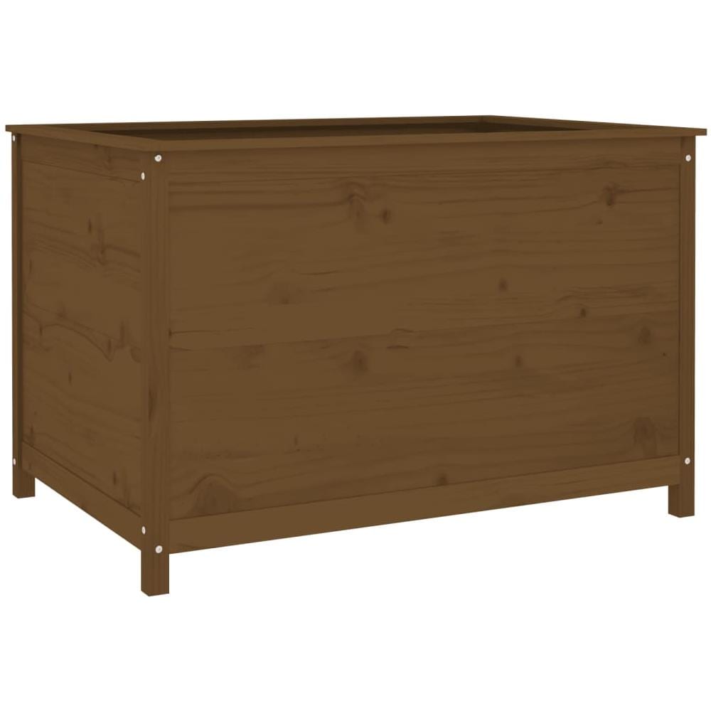 Fioriera Rialzata Giardino Miele 119,5x82,5x78cm Massello Pino - Foto 2