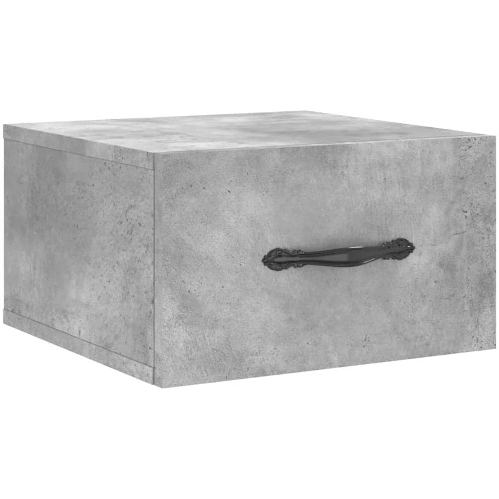 Comodino A Muro Grigio Cemento 35x35x20 Cm - Foto 2