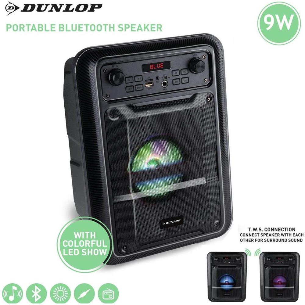 Altoparlante Bluetooth 9 W Cassa Illuminata Radio FM e Ingresso AUX /MIC - Foto 3