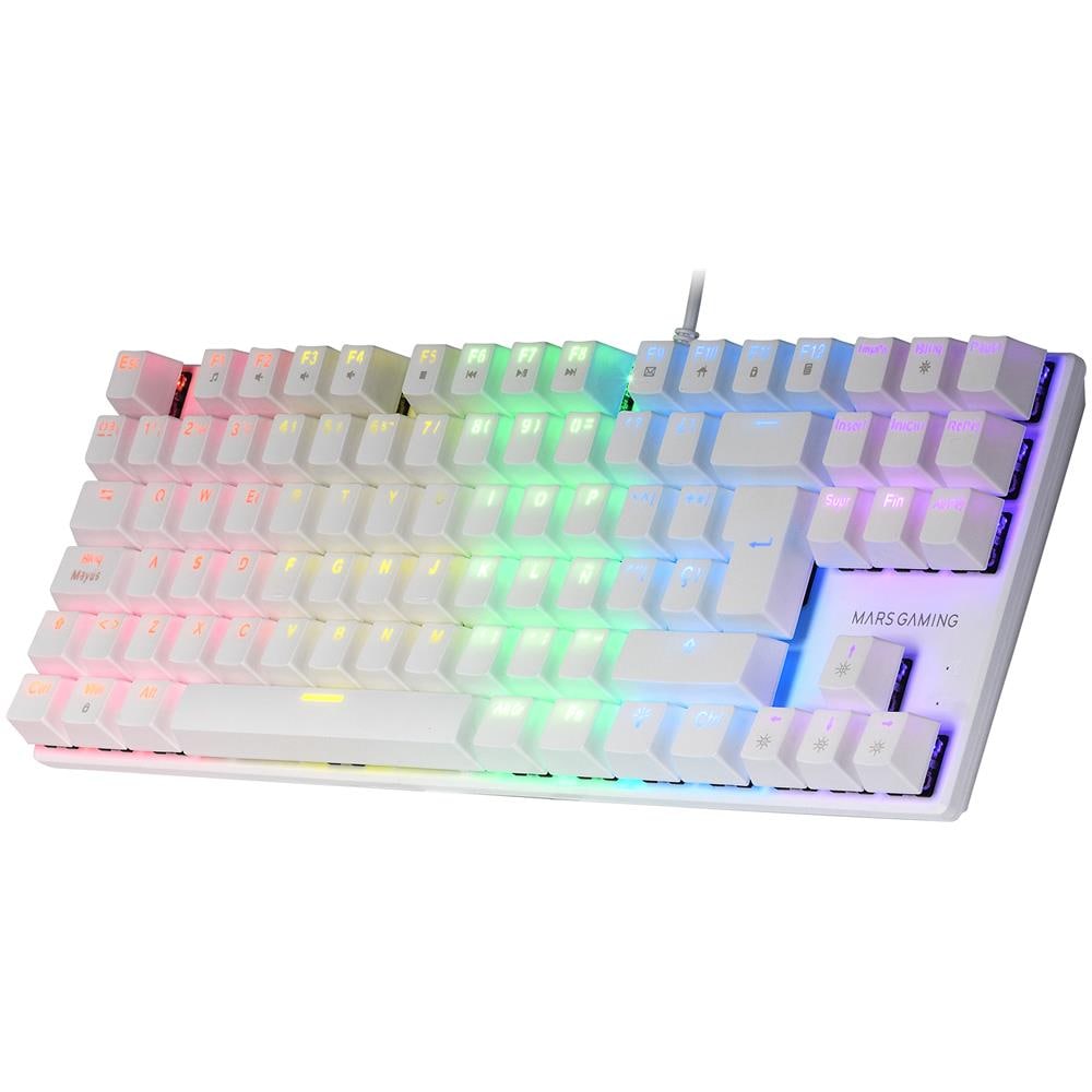 MK80W tastiera USB QWERTY Italiano Bianco - Foto 2