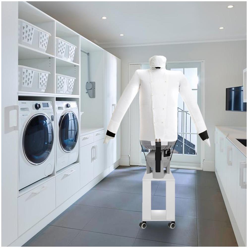 EOLO Stirasciuga SA16 SP INOX V6 Stira Asciuga Automatico Camicie Pantaloni Stiratrice Manichino Asciugatrice Ferro Stiro Facile Verticale Bambola Stiratrice Made in Italy Garanzia 5 Anni Efficienza A++ - Foto 2