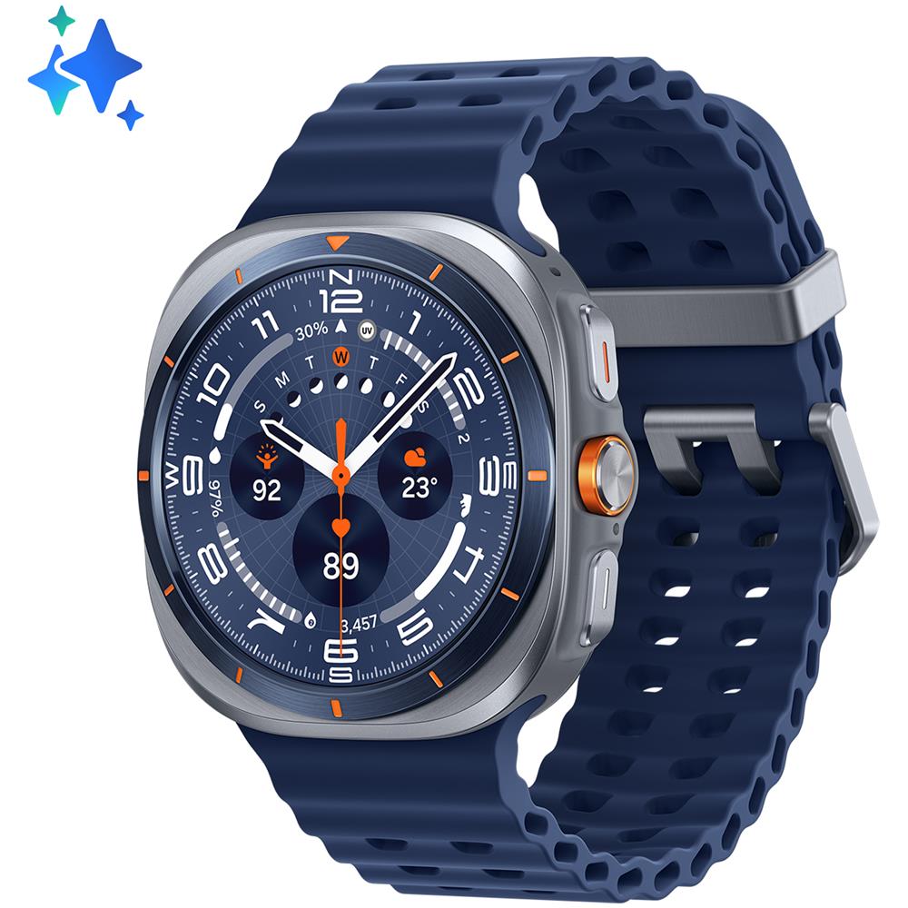 Galaxy Watch Ultra 2025 (Titanium Blue, LTE, 47mm) Smartwatch Galaxy AI, Design resistente agli urti, Batteria a lunga durata, Cassa in titanio di grado aerospaziale - Foto 2