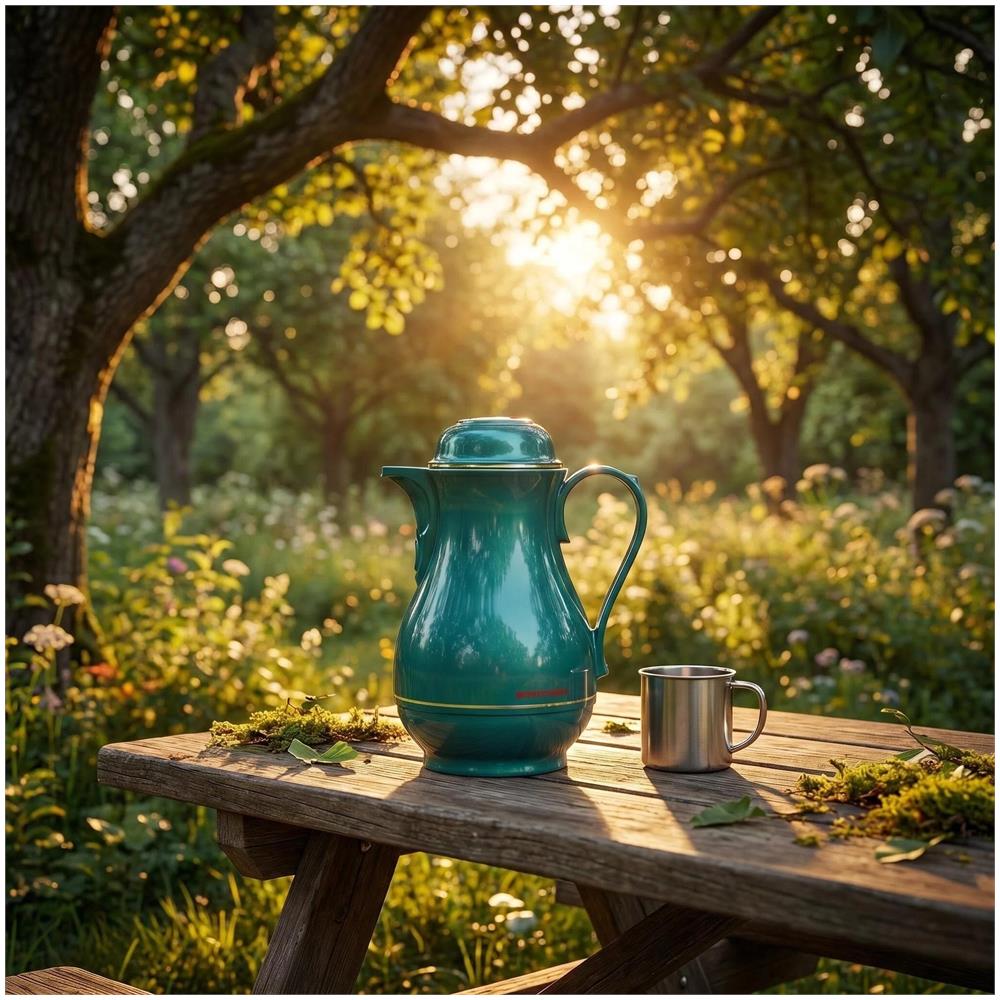 Borraccia termica 0.5L - 530 Christa - Senza BPA - Per caffè, tè e infusi - Verde - Foto 5