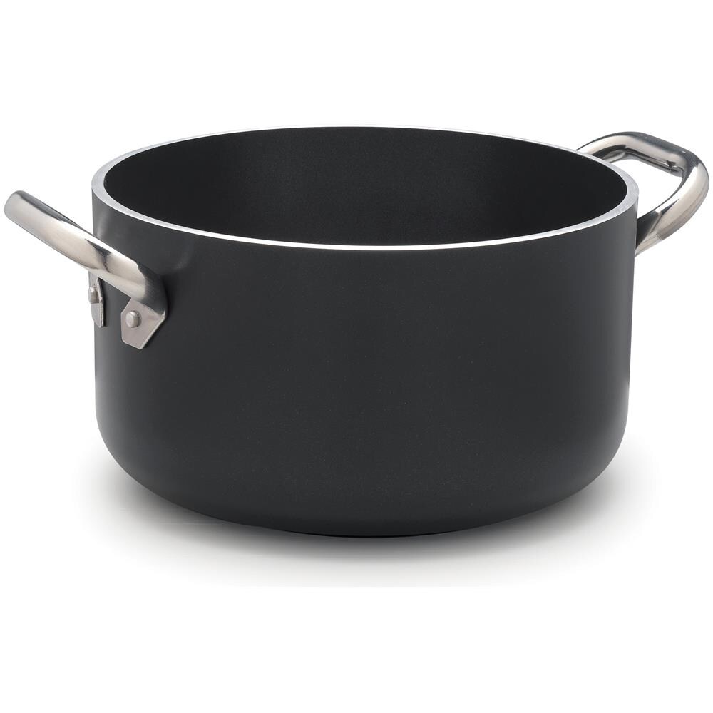 Casseruola 2 Maniglie ad Induzione Diametro 20 cm - Linea Al Black Induzione 5 mm - Foto 2