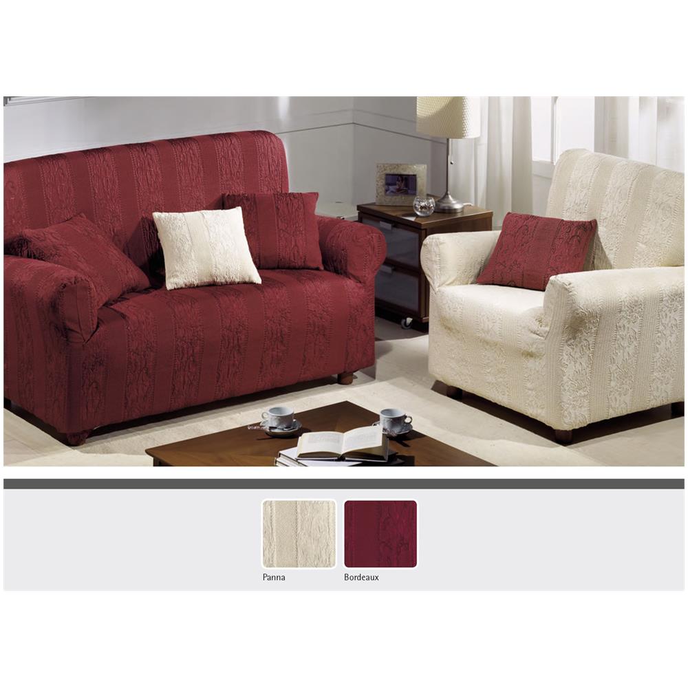 Copridivano Disegno Odissea 2 Posti Bordeaux - Foto 1