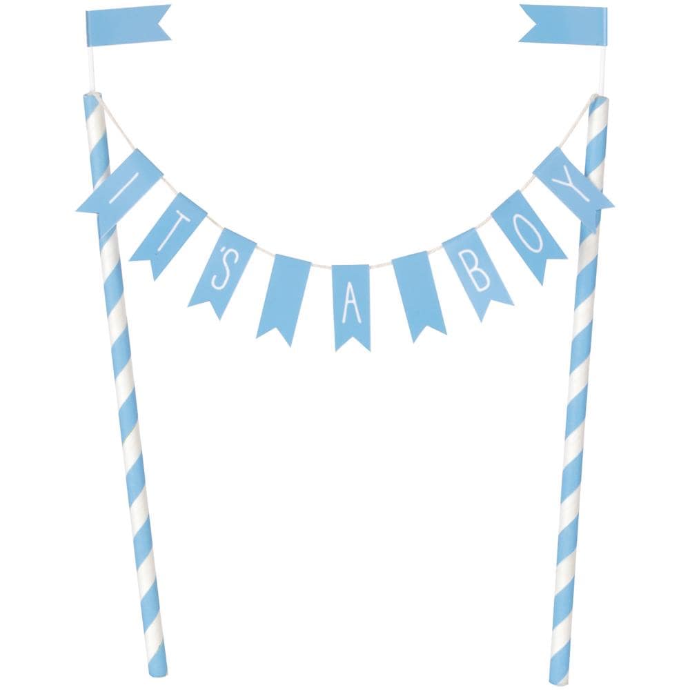 Unique - Decorazione Per Torta Blu It's A Boy - Foto 1