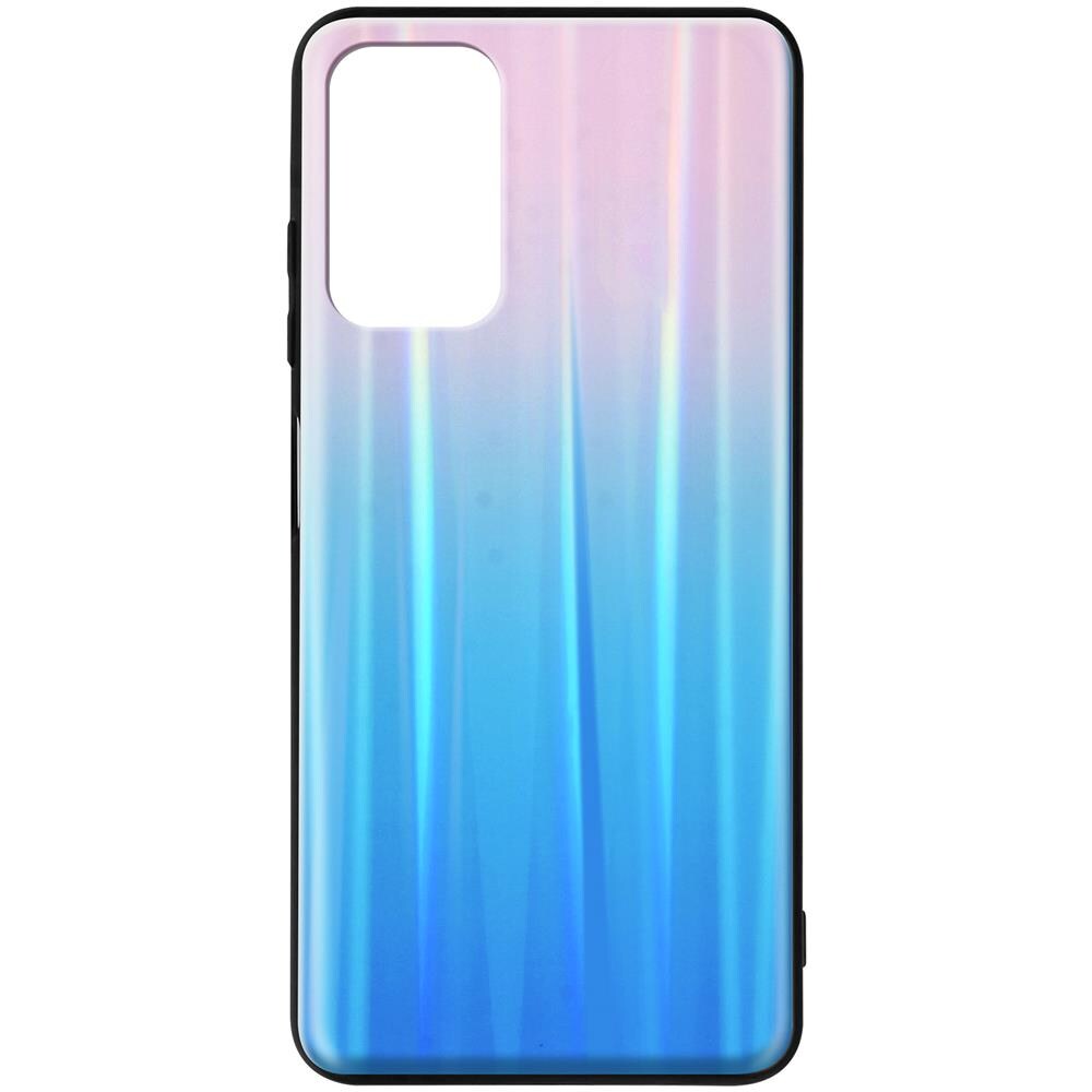 Cover Xiaomi Redmi 9t E Poco M3 Olografica Bi-materiale Brillante Rosa E Celeste - Foto 1