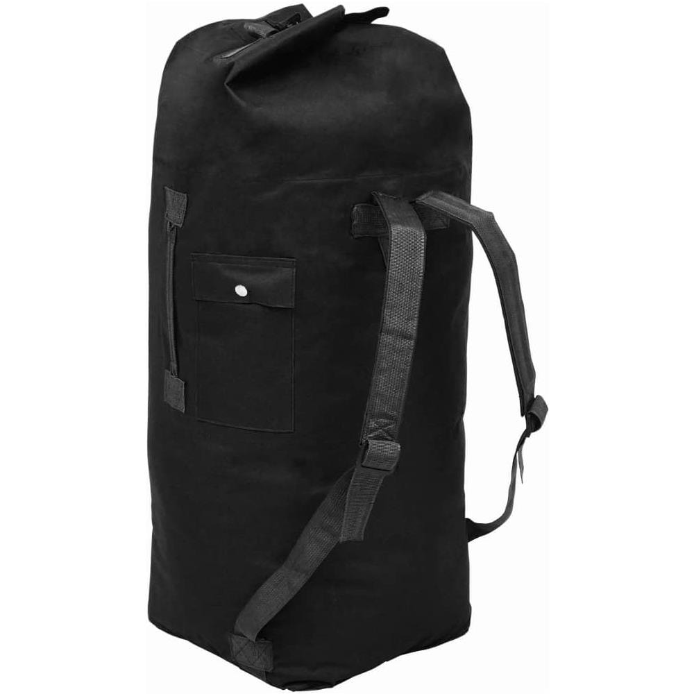 Borsone da Viaggio in Stile Militare 85 L Nero - Foto 3