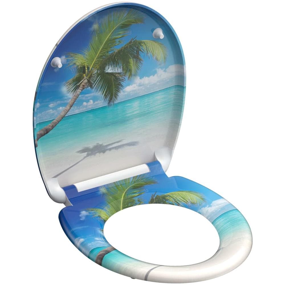 Tavola WC Duroplast Chiusura Ammortizzata CARRIBEAN Stampato - Foto 2