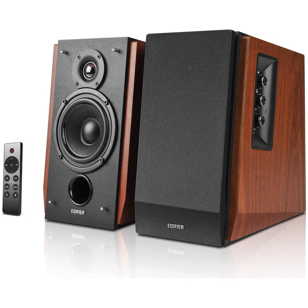 Ed-r1700bts-brown-jp Altoparlante 66 Watt 4 Pollice Rca Cassa In Legno Marrone - Foto 1