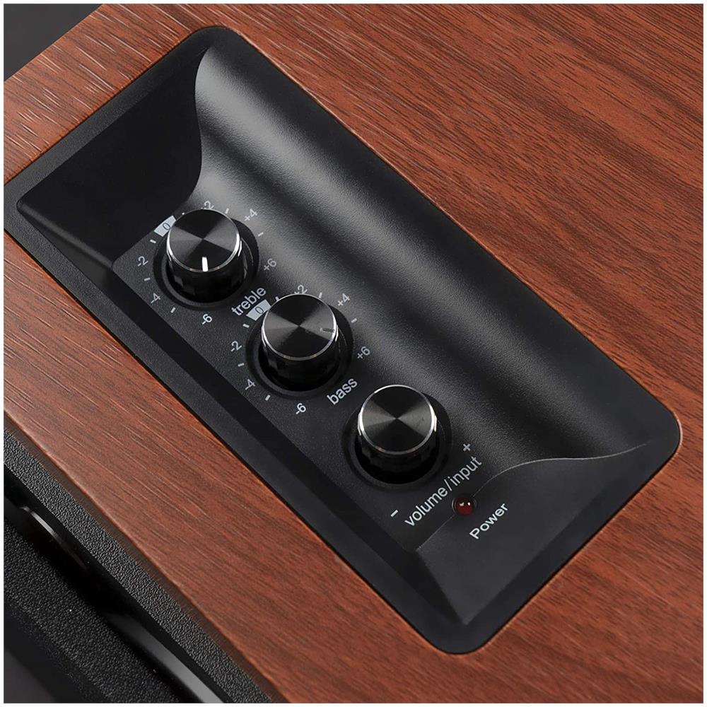 Ed-r1700bts-brown-jp Altoparlante 66 Watt 4 Pollice Rca Cassa In Legno Marrone - Foto 2