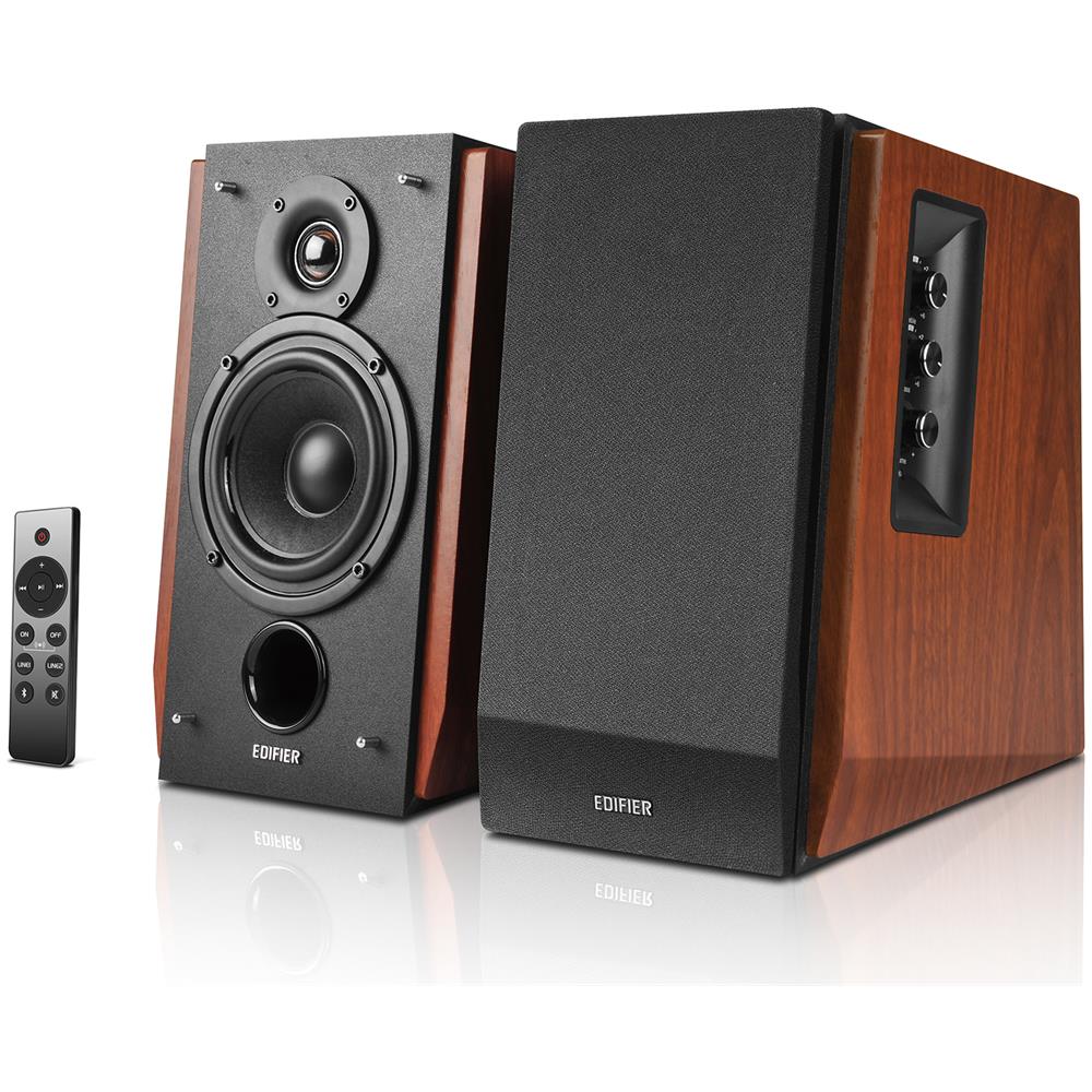 Ed-r1700bts-brown-jp Altoparlante 66 Watt 4 Pollice Rca Cassa In Legno Marrone - Foto 1