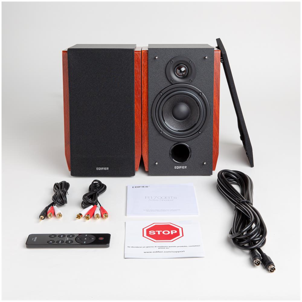 Ed-r1700bts-brown-jp Altoparlante 66 Watt 4 Pollice Rca Cassa In Legno Marrone - Foto 7