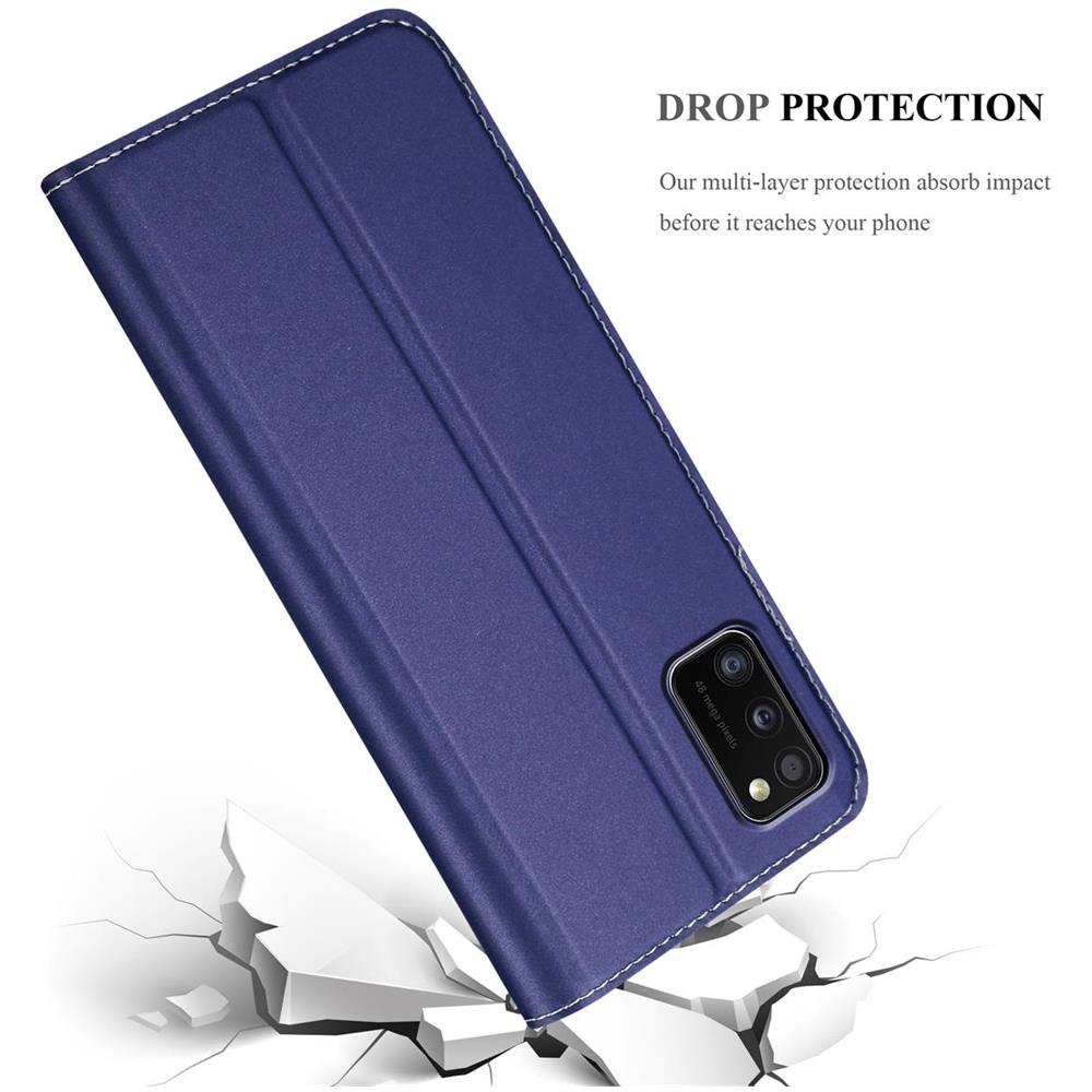 Custodia Compatibile Con Samsung Galaxy A41 In Classy Blu Scuro - Coperchio Protettiva Con Chiusura Magnetica, Funzione Stand E Tasca Per Le Carte - Foto 8