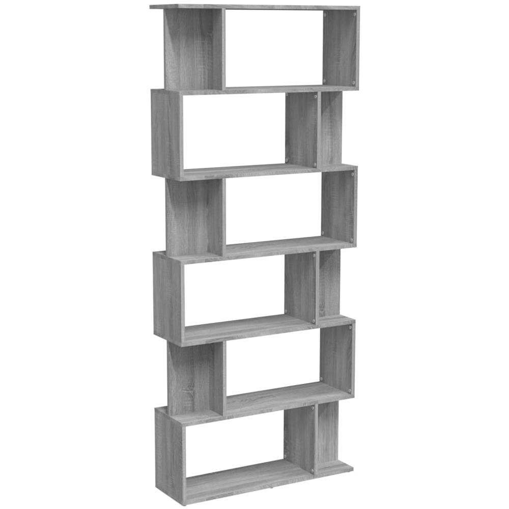 Libreria /divisorio Grigio Sonoma 80x24x192 Cm Legno Multistrato - Foto 2