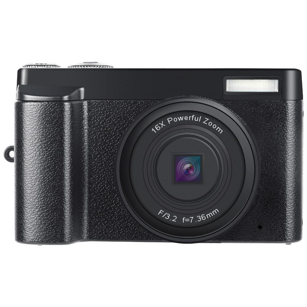 Fotocamera Digitale Da 48 Mp, Hd 1080p, Zoom 16x, Schermo Ribaltabile, Scheda Di Memoria Da 32 Gb - Foto 1