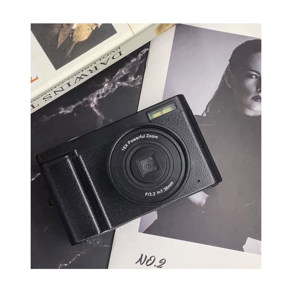 Fotocamera Digitale Da 48 Mp, Hd 1080p, Zoom 16x, Schermo Ribaltabile, Scheda Di Memoria Da 32 Gb - Foto 2