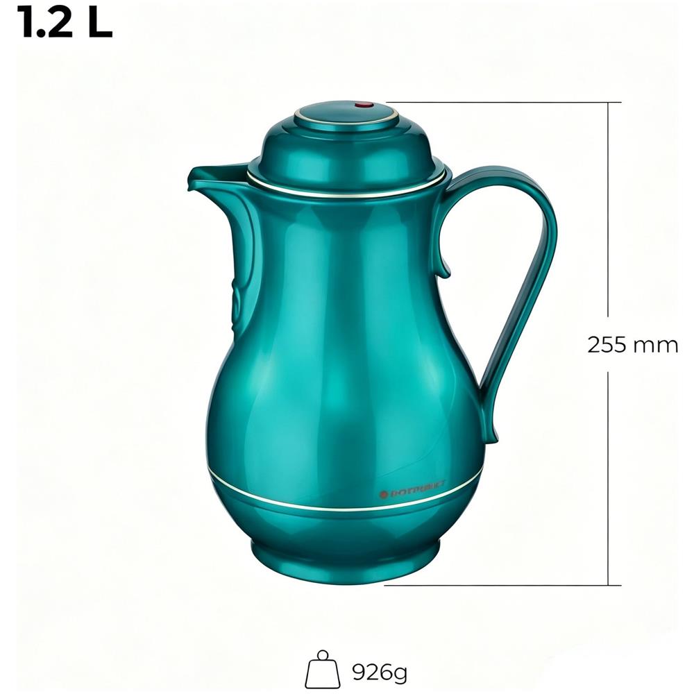 Borraccia termica 1.2L - 830 Christa - Senza BPA - Per caffè, tè e infusi - Verde - Foto 2