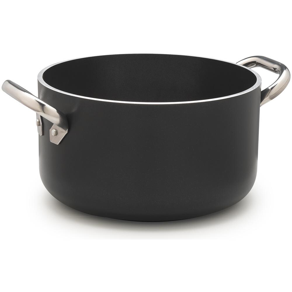Casseruola 2 Maniglie ad Induzione Diametro 16 cm - Linea Al Black Induzione 5 mm - Foto 1
