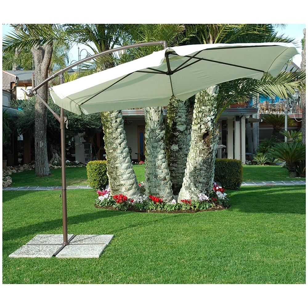 Ombrellone LUNA diametro 3 m colore Ecr per Giardino - Foto 1