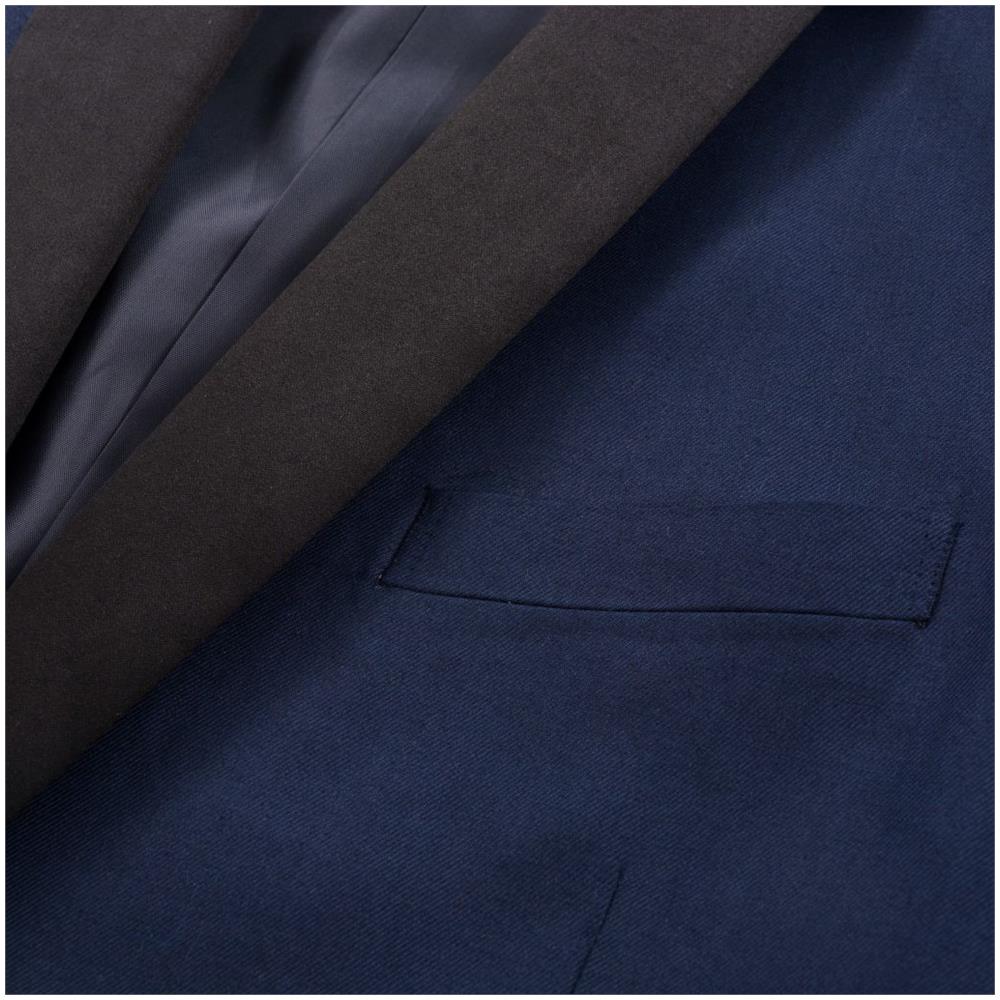 Smoking A 2 Pz / vestito Da Cerimonia Uomo Taglia 48 Blu Marino - Foto 2