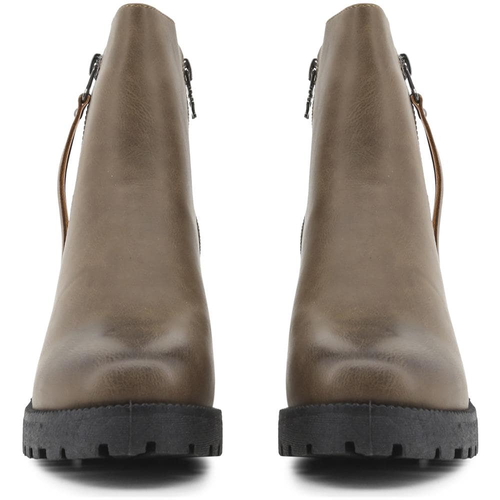 Stivaletti Marrone 33859 taupe Donna Taglia36 - Foto 3