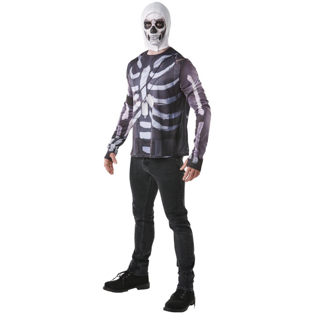 Maglia E Maschera Da Skull Trooper Di Fortnite Per Adulto - Taglia: Small - Foto 1