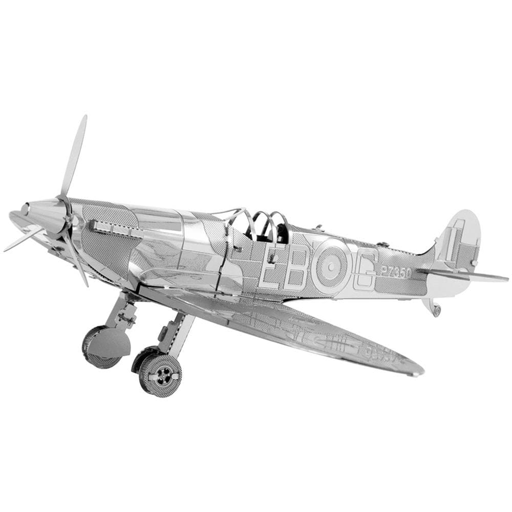 Metal Earth Supermarine Spitfighter Puzzle Di Metallo 3d - Foto 1