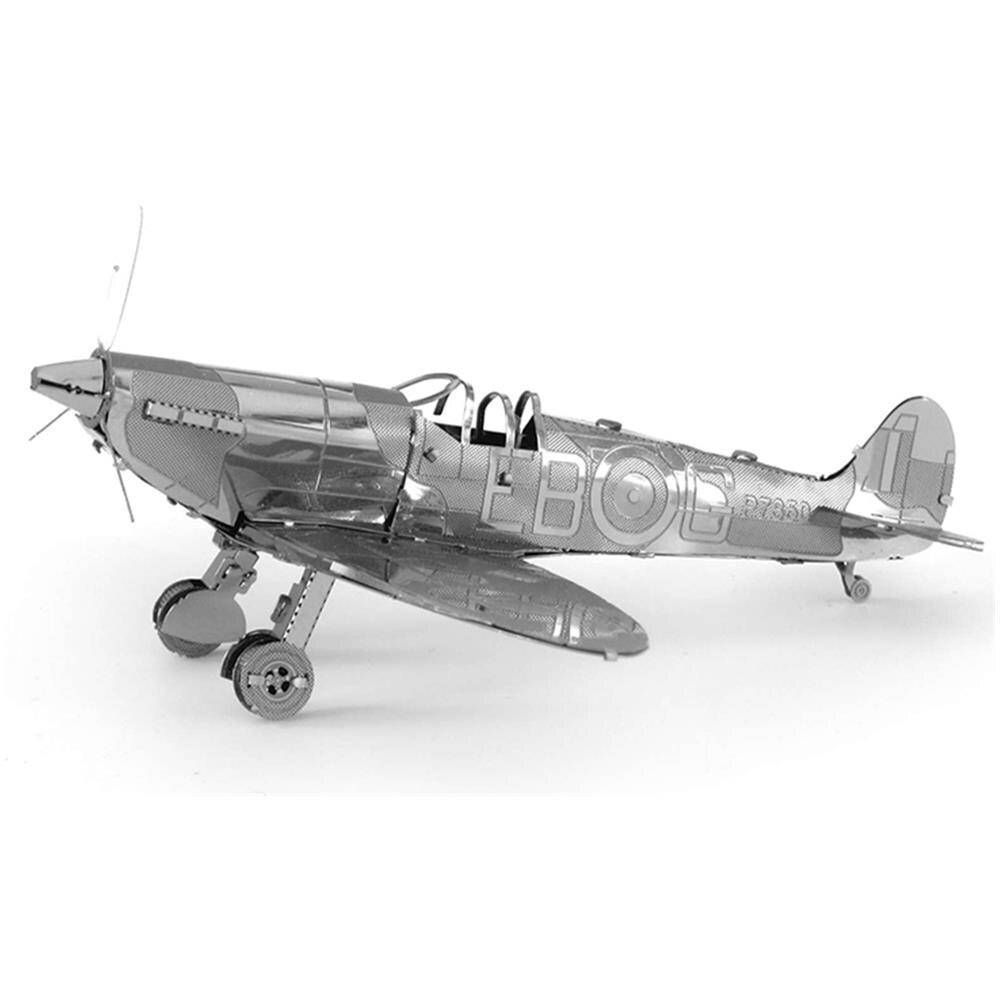 Metal Earth Supermarine Spitfighter Puzzle Di Metallo 3d - Foto 5