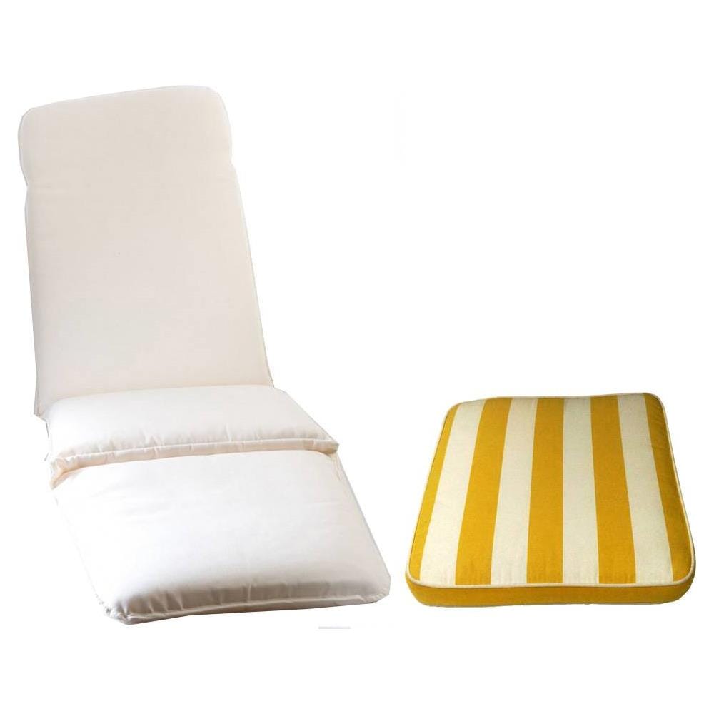 Cuscino Per Sdraio Stresa Saponetta 9189b - Rigato Giallo - Foto 1