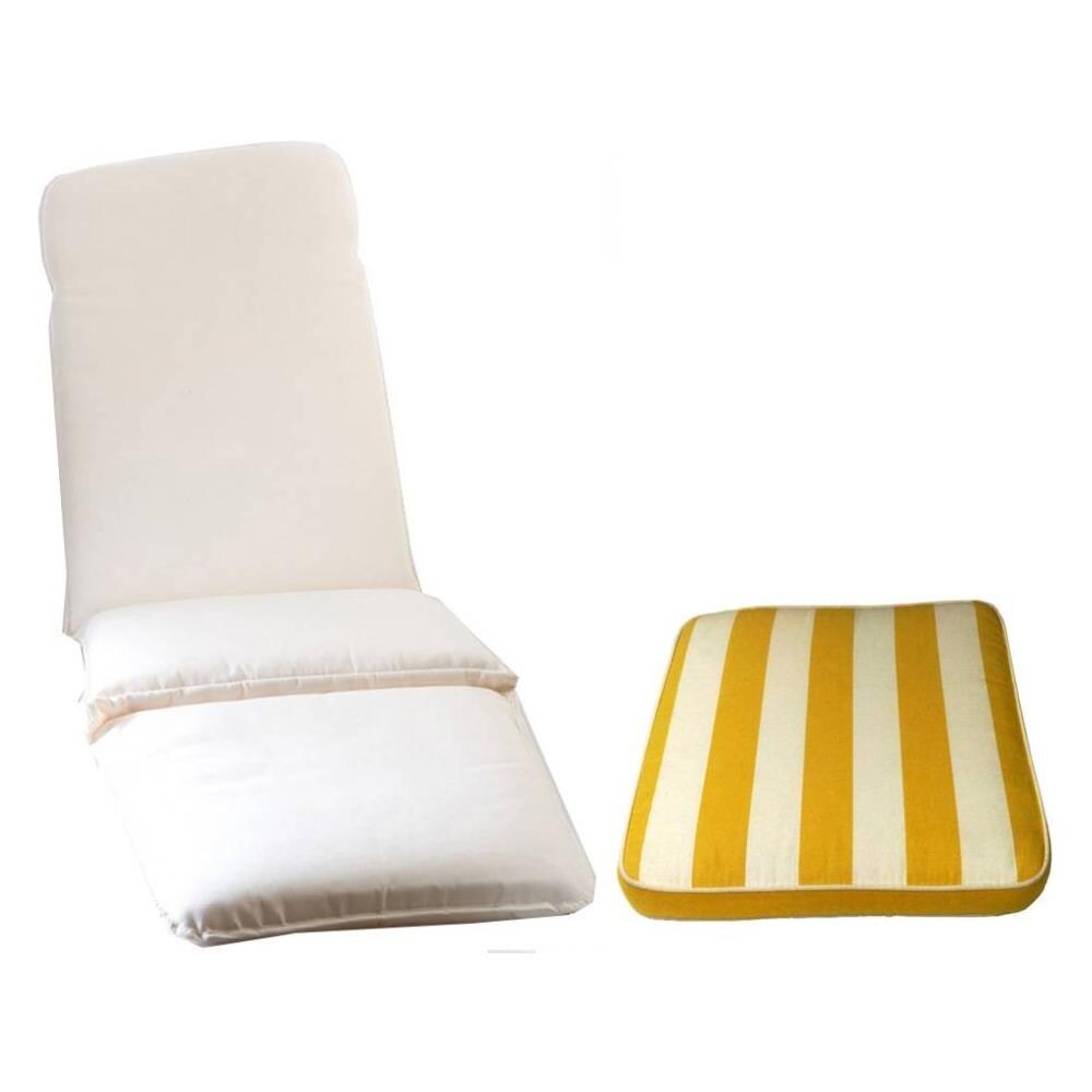 Cuscino Per Sdraio Stresa Saponetta 9189b - Rigato Giallo - Foto 2