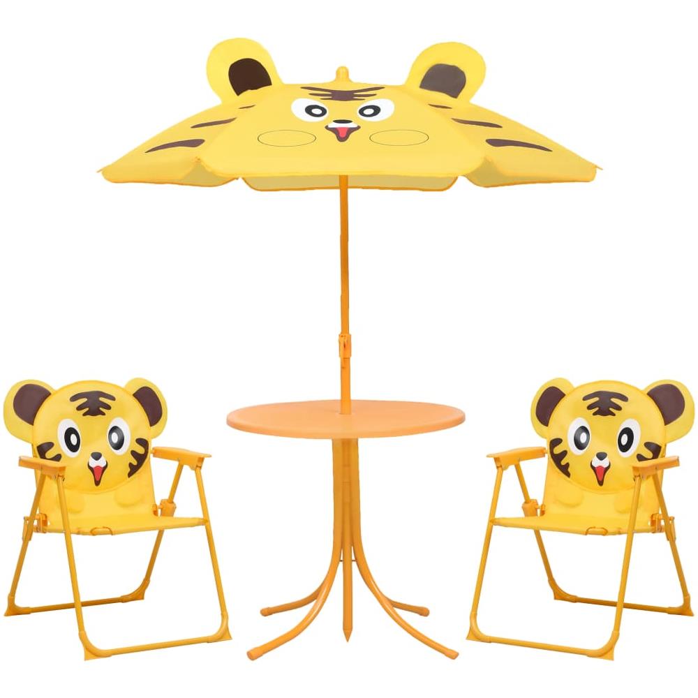 Set Da Bistrot Da Giardino Per Bambini Con Ombrellone Giallo - Foto 1