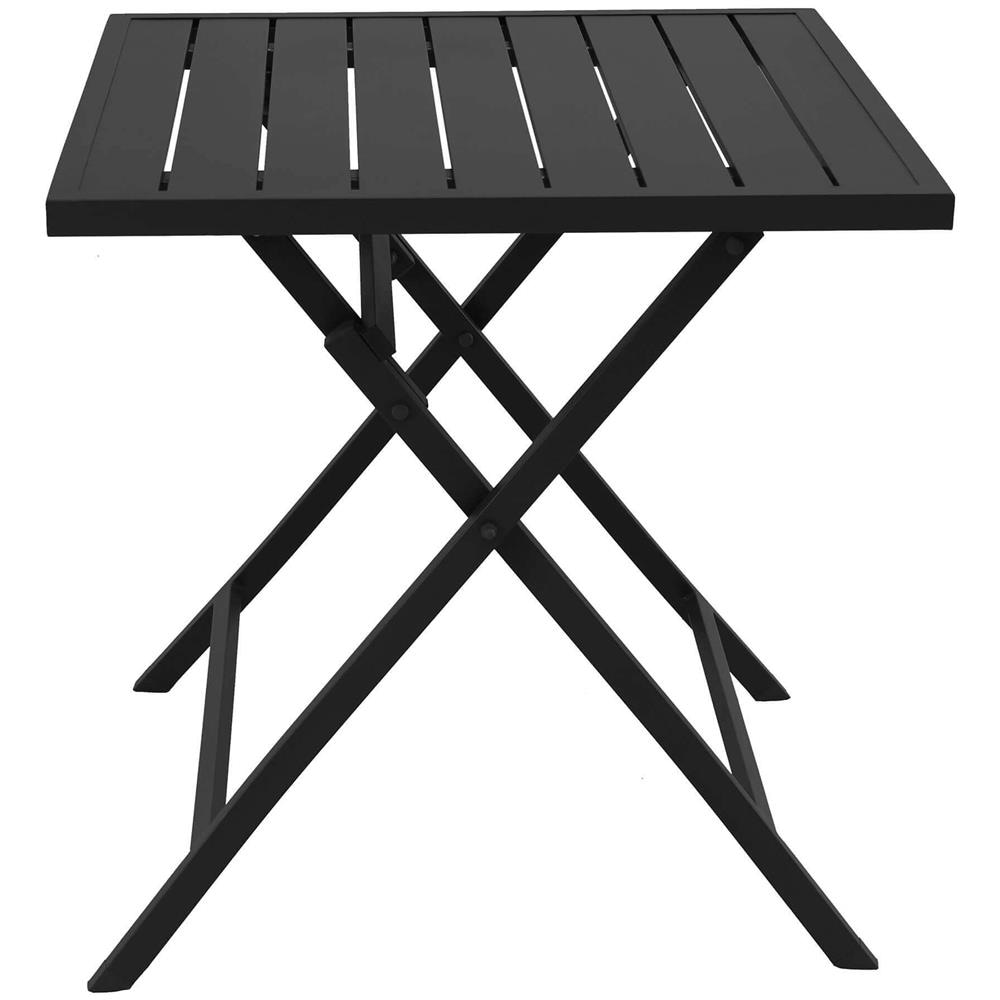 Abelus - Tavolo Da Giardino Pieghevole Salvaspazio In Alluminio 70 X 70 - Foto 4