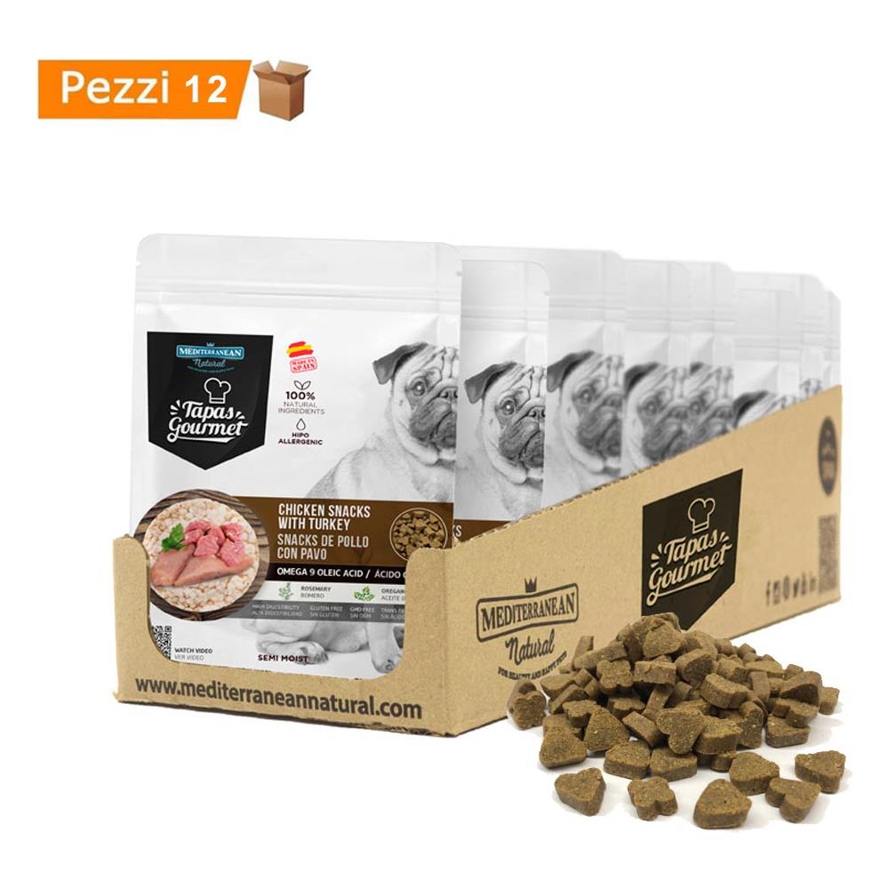 Multipack Da 12 Pz Cibo Per Cani Semiumido Tapas Gourmet Mediterranean Natural Pollo & Tacchino - Foto 1