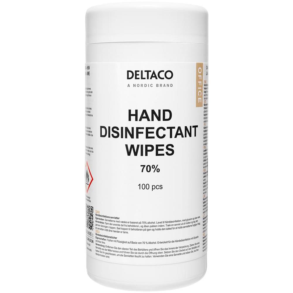 Office Salviette Umidificate Disinfettanti Per Le Mani, Tubo Da 100 Pz - Foto 2