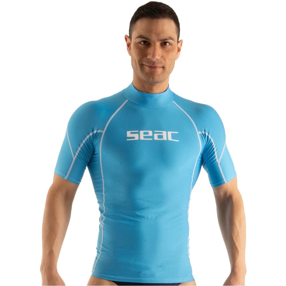 Seac Rashguard Raa Short Evo Uomo Azzurro Xxl - Foto 1