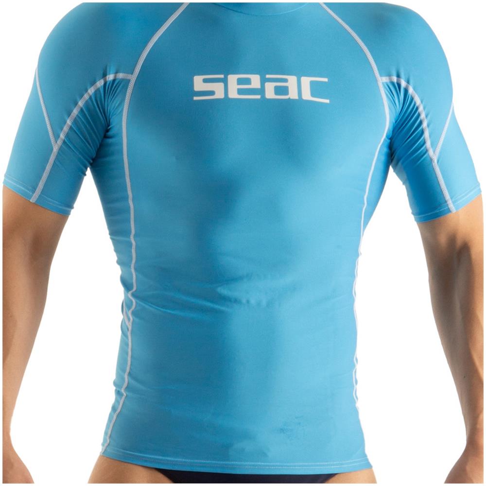 Seac Rashguard Raa Short Evo Uomo Azzurro Xxl - Foto 3