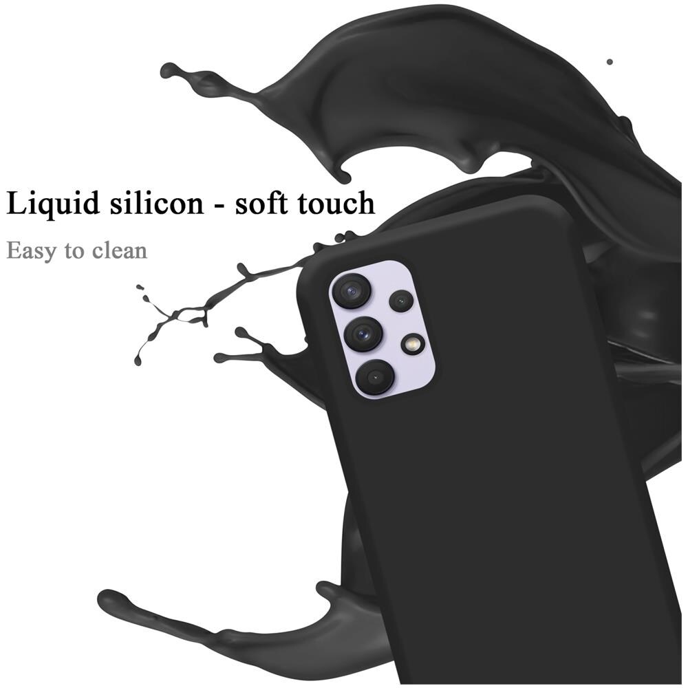 Custodia Compatibile Con Samsung Galaxy A33 5g In Liquid Nero - Coperchio Protettivo In Silicone Tpu Flessibile - Foto 2