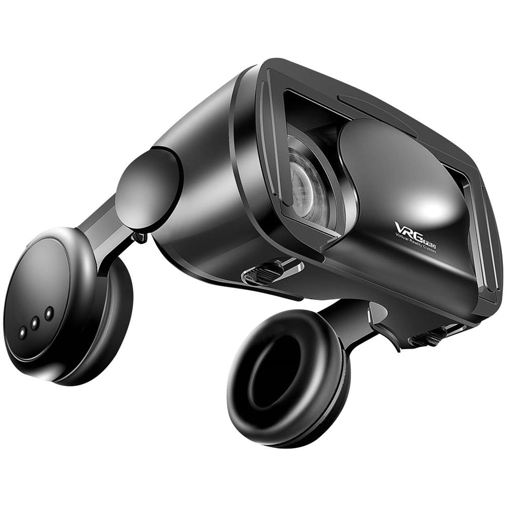 Casco Vr 3d Per Smartphone Lenti Classiche Cavo Jack Audio Da 3,5 Mm Nero - Foto 2