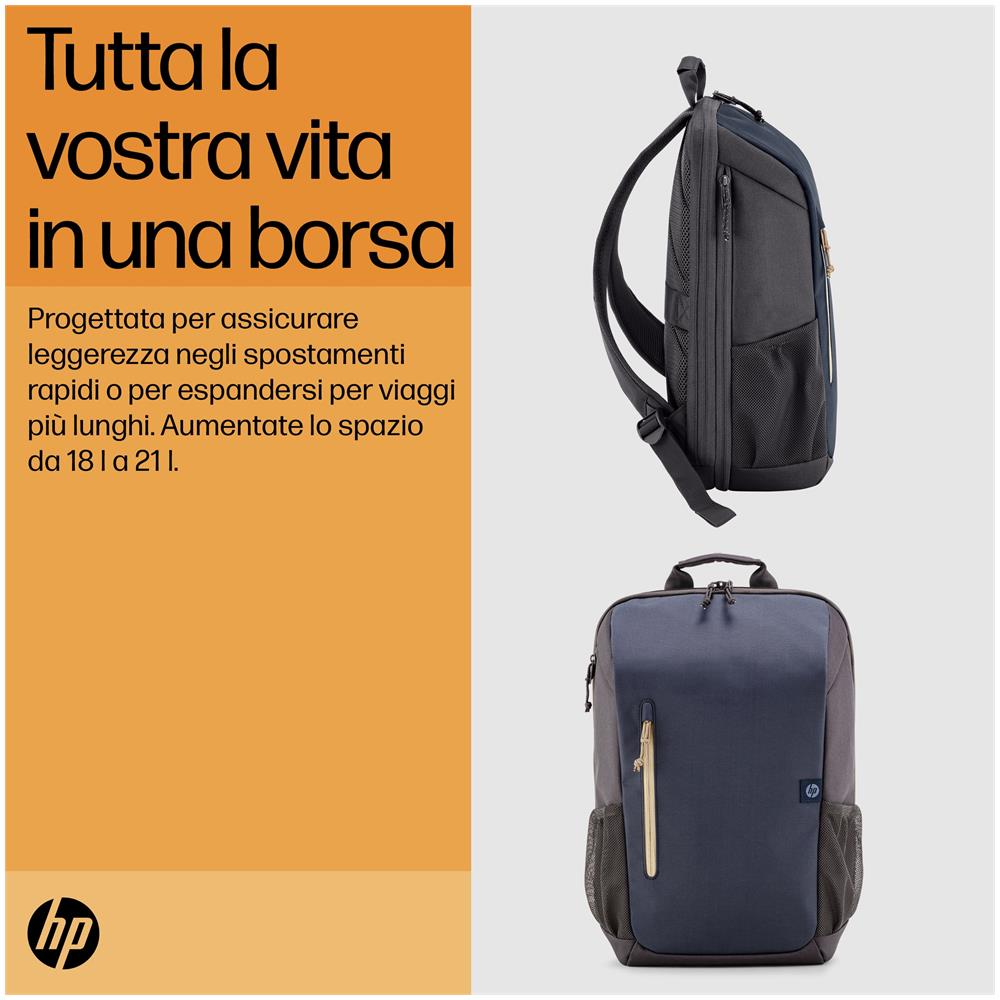 Zaino per laptop Travel 15.6 Blue Night da 18 litri - Foto 15
