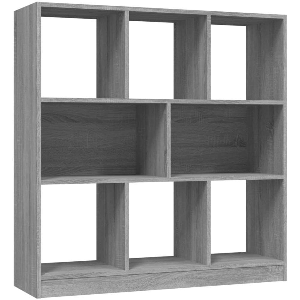 Libreria Grigio Sonoma 97,5x29,5x100 Cm In Legno Multistrato - Foto 2