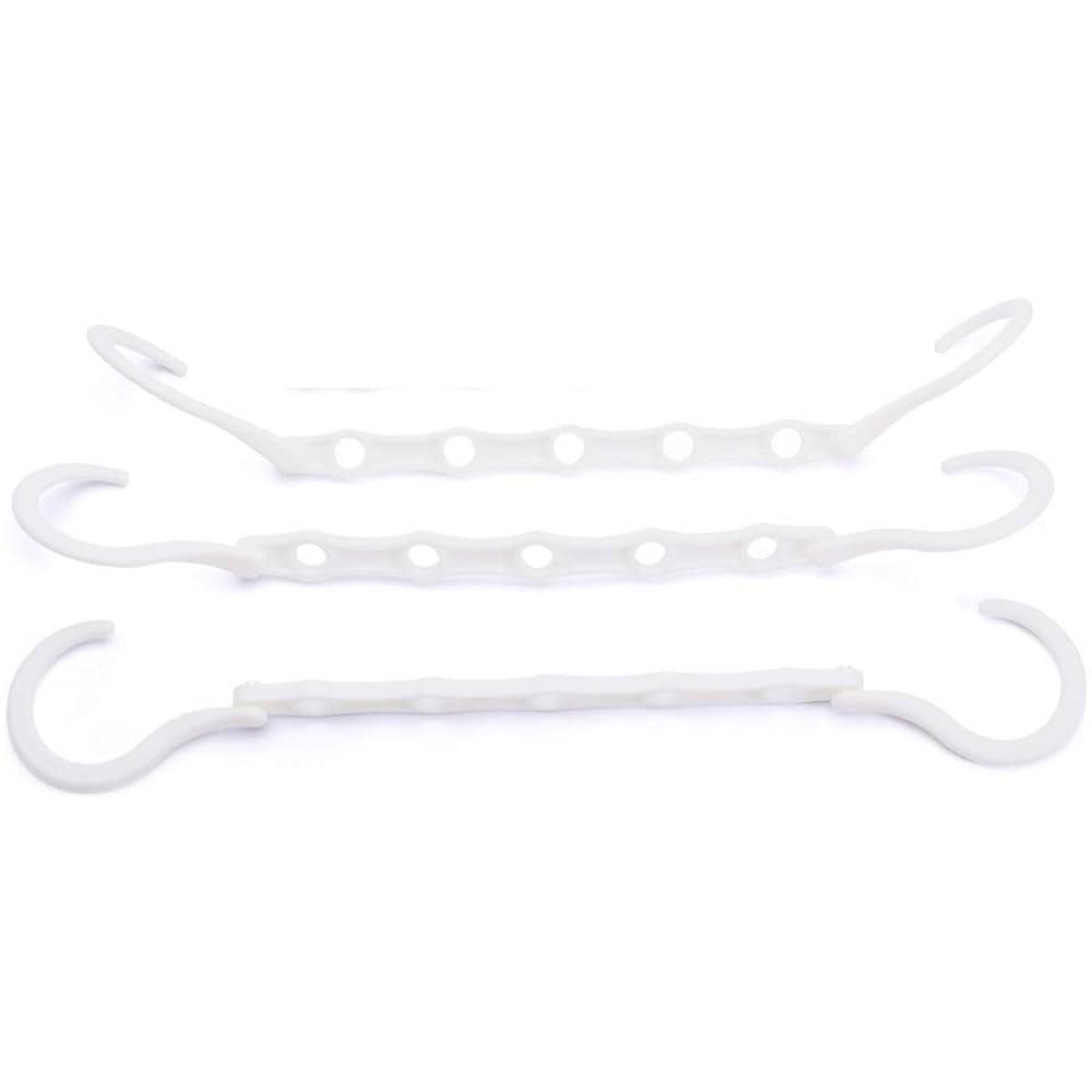 Appendiabiti Multifunzionale A Cinque Fori Confezione Da 3 Bianco - Foto 1