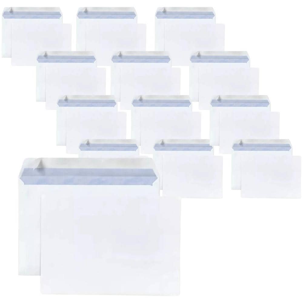 15 Buste Di Carta Bianca 80 G - 16,2 X 22,9 Cm - Foto 1