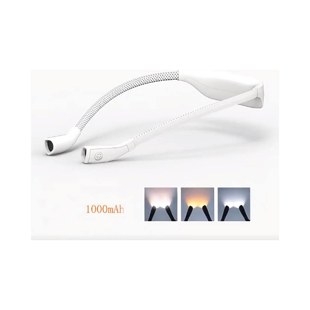 Luce Sul Collo Protezione Per Gli Occhi Regolabile A 360 Gradi Lettura Corsa Notturna All'aperto White - Foto 1