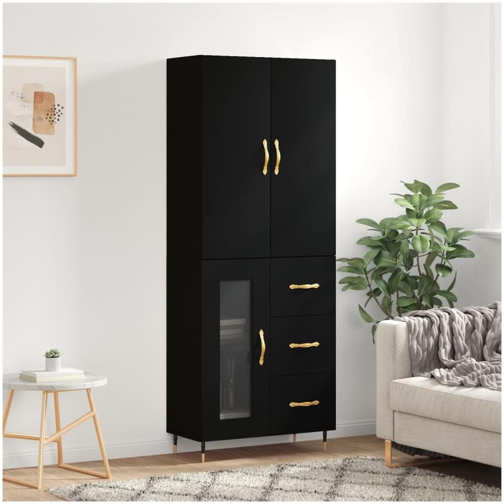 Mobile Ingresso Soggiorno Multistrato Credenza Grigio Sonoma 100x35x75 Cm In Legno Multistrato - Classica, Spaziosa, Con Piedini Regolabili Fissaggio A Parete Incluso