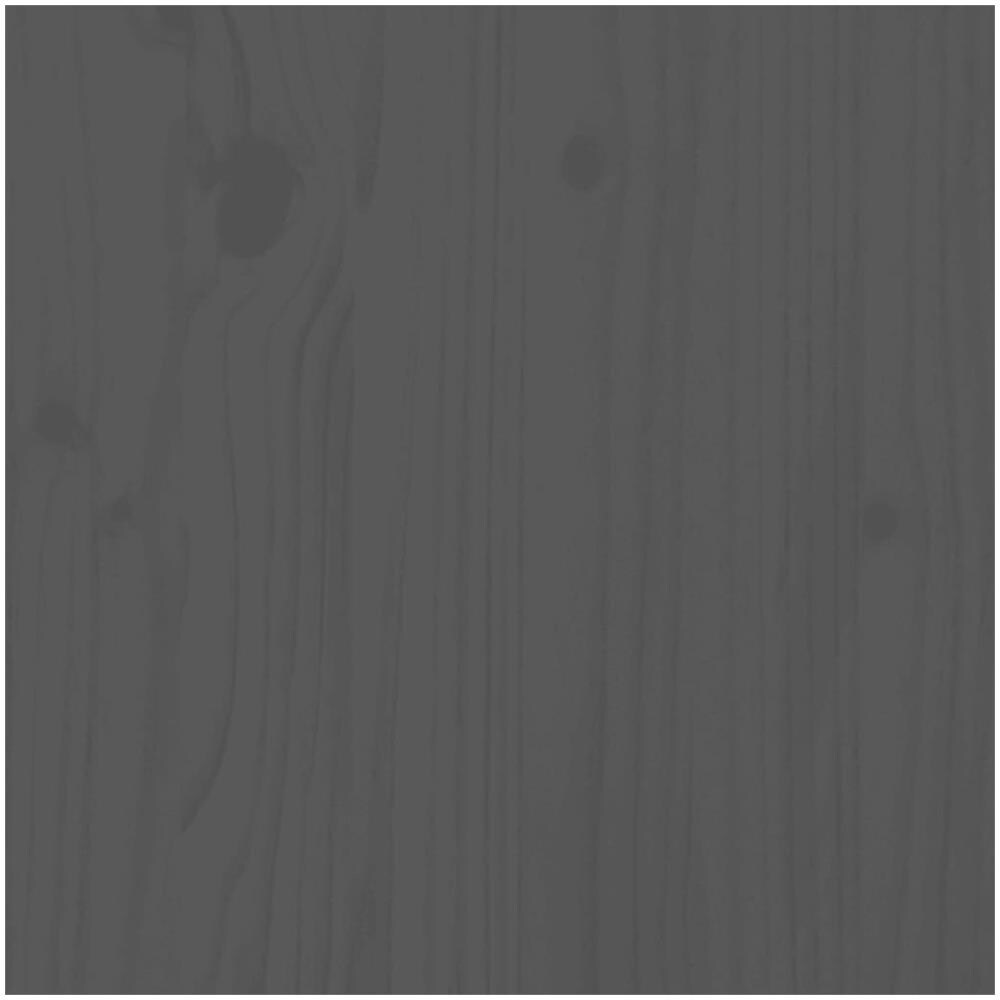 Poggiapiedi Da Giardino Con Cuscino Legno Massello Pino Grigio - Foto 2