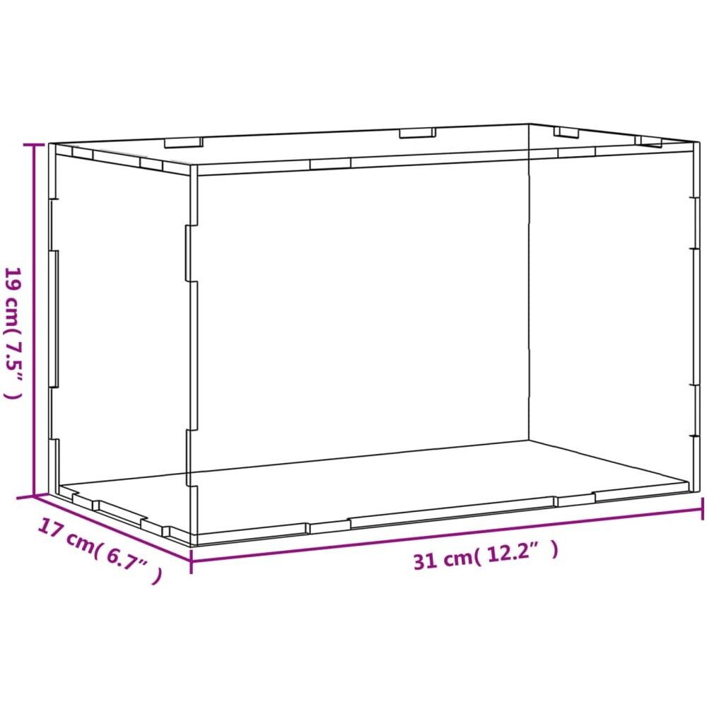 Scatola Espositiva Trasparente 31x17x19 Cm In Acrilico - Foto 5