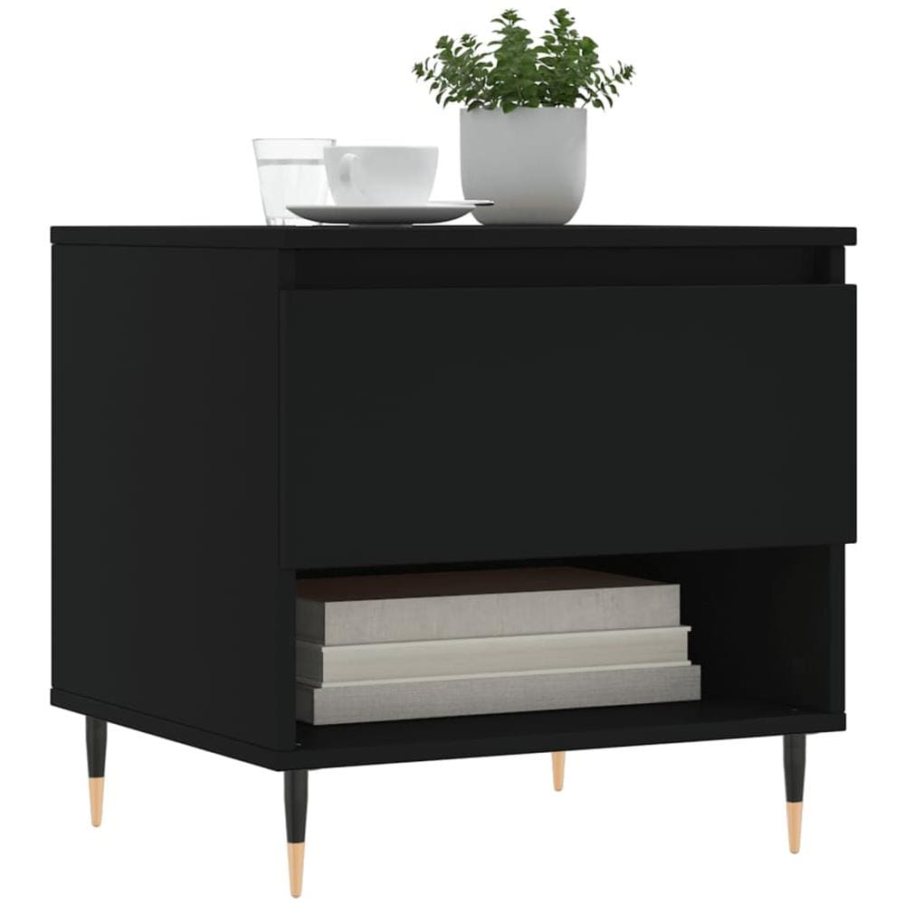 Tavolini Da Salotto 2 Pz Neri 50x46x50 Cm In Legno Multistrato - Foto 3