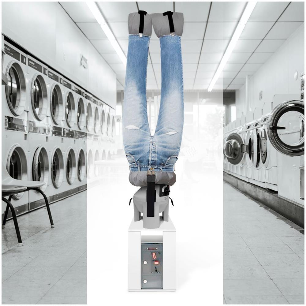 EOLO Stirapantaloni SA17 P SELF INOX V6 Gettoniera StirAsciuga Automatico Pantaloni Stiratrice Asciugatrice Manichino Professionale Aria Calda Stiro Ferro Made in Italy Garanzia 5 Anni Efficienza A++ - Foto 2